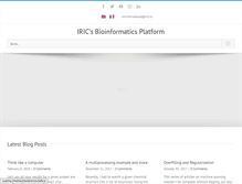 Tablet Screenshot of bioinfo.iric.ca